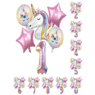 Conjunto de Bal es grande de unic rnio 6 e 7 pe as festa infantil bal o