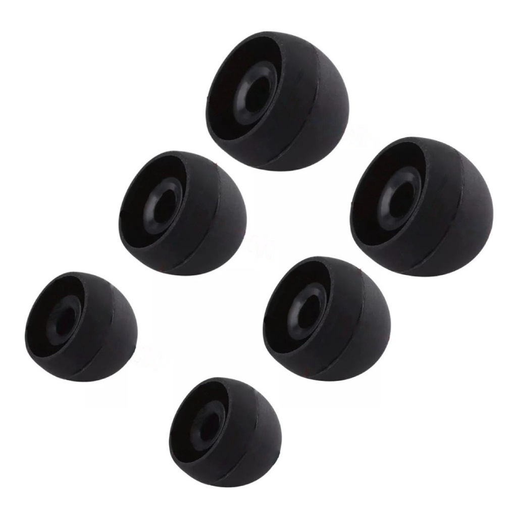 3 Pares Borrachas Borrachinhas Para Fone De Ouvido