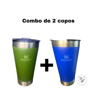 Kit de Copos térmicos tipo Stanley 473 ml com tampa e abridor envio imediato conserva bebidas quentes e frias por horas com material de aço inox