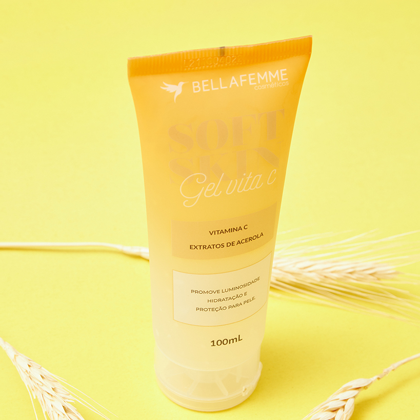 GEL VITA C 100 ML - PROMOVE LUMINOSIDADE HIDRATAÇÃO - VITAMINA C