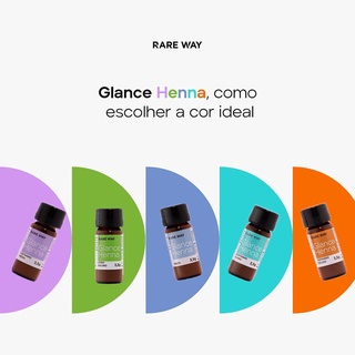 Glance Henna Sobrancelha Rare Way Todas As Cores 3,5g