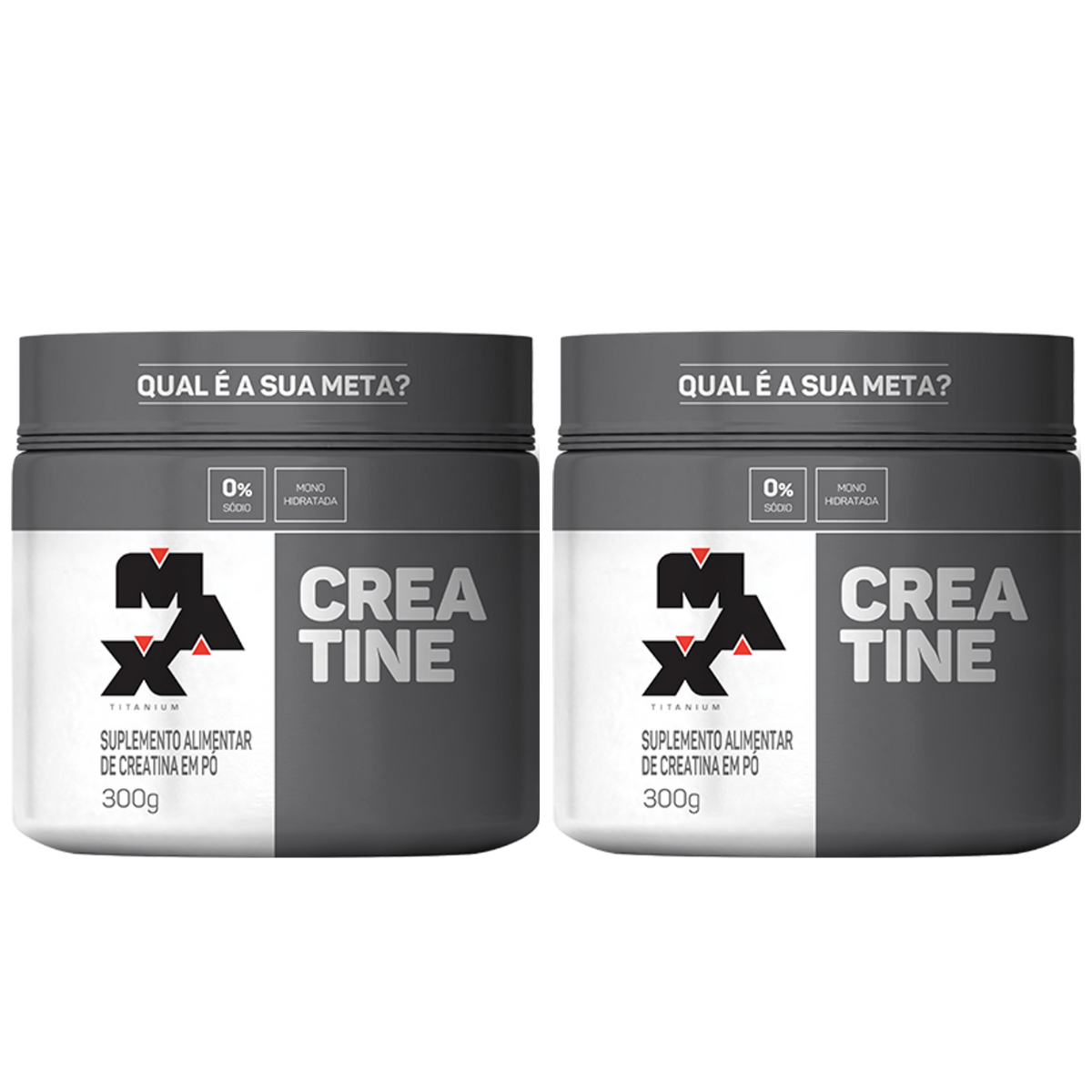 Kit 2x Creatina Monohidratada 300g Max Titanium | Shopee Brasil