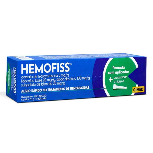 Hemofiss - Pomada Para Tratamendo De Hemorroidas - 30g + 1 Aplicador ...