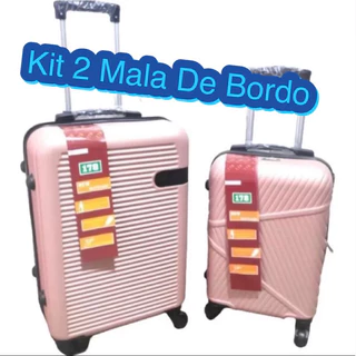 Kit 2 Mala De Bordo Rodinha 360Grau,montado