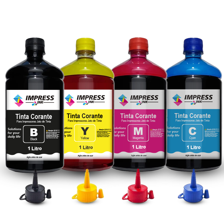 Kit 4 Litros Tinta Eco P/ Canon G4100 G3100 G3111 G3102
