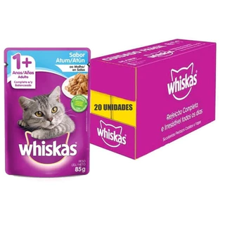 Caixa 20 un Whiskas Sachê Atum 85 g