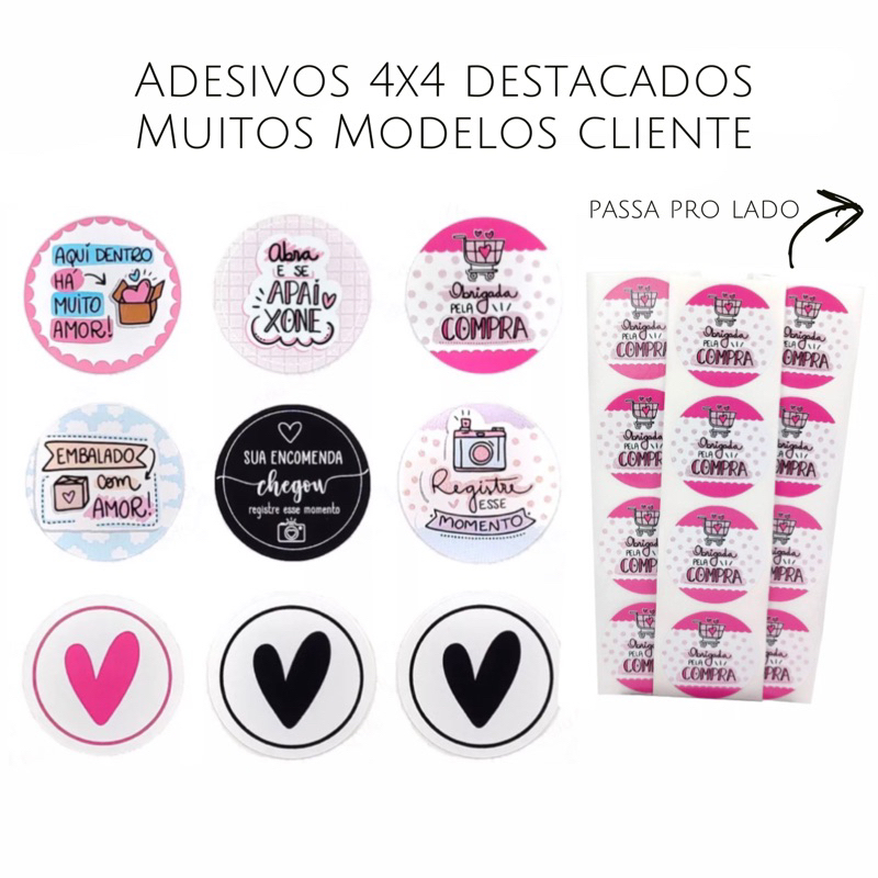 50 Adesivos Mimo Para Cliente 4x4 Agradecimento Shopee Brasil 8444