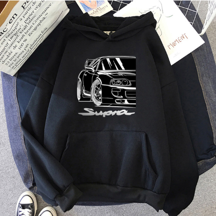 Moletom com Capuz e Initial Carro D Drift AE86 tendência Roupas masculinas Hip-Hop Streetwear