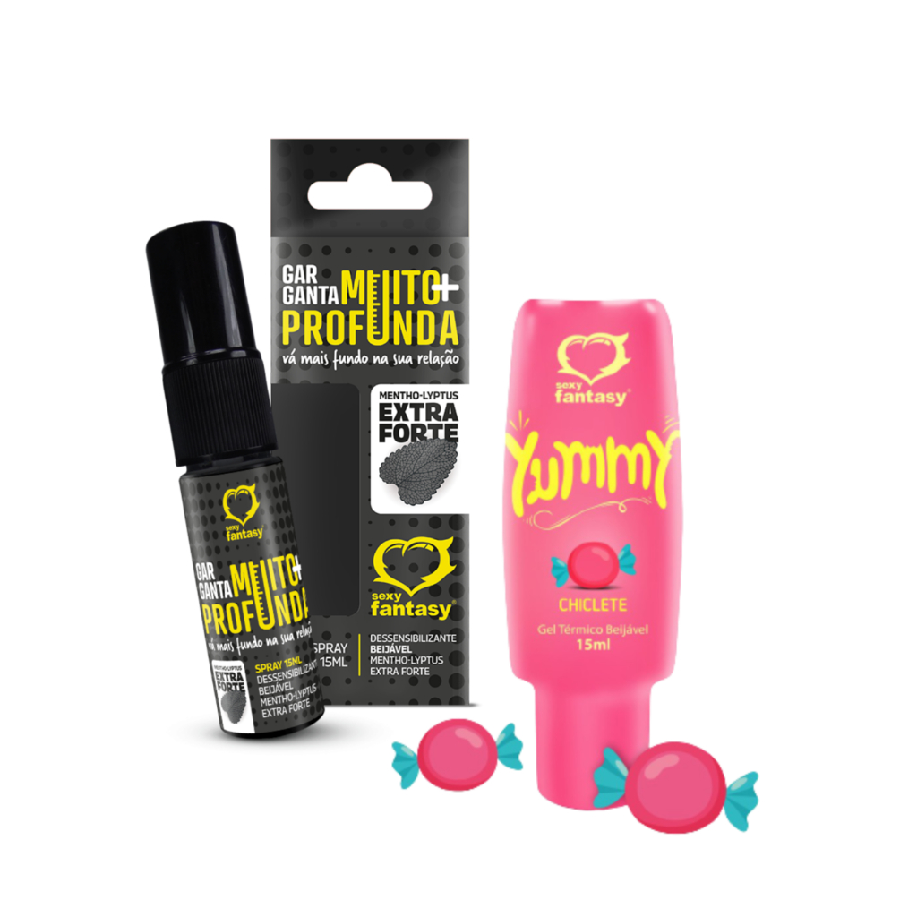 Kit Spray Garganta Profunda Sexo Oral + Gel Yummy Comestível Sex shop |  Shopee Brasil