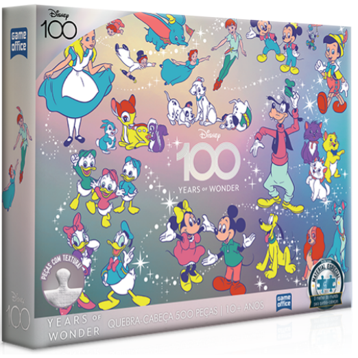 Quebra-Cabeça Puzzle Disney 100 Yers of Wonder 500 peças – Lançamento 2023 (Toyster)