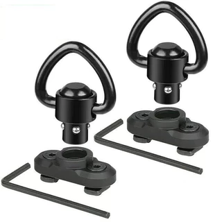 Zarelho 2 Unidades Lateral Com Engate Rápido para Trilho 22mm Preto Modelo Triangulo