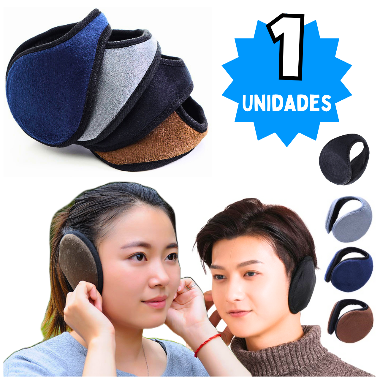 Protetor Aquecedor De Ouvido Orelha Adulto Menino Menina Quente Earmuff ...
