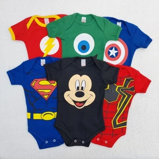 Promoção Body Bebê Mesversário Super Heróis