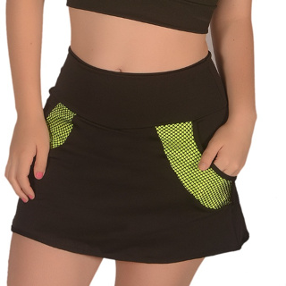 Kit 3 short saia estampado roupa de academia feminino - R$ 149.98, cor  Multicolor (cintura alta, com desenho, em malha) #105495, compre agora