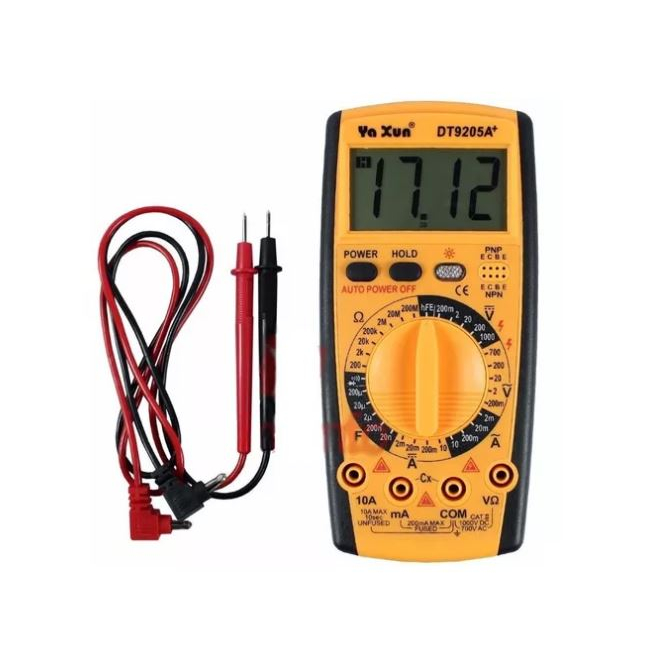 Multímetro Digital Yaxun Yx 9205a+ Multiteste Capacímetro | Shopee Brasil