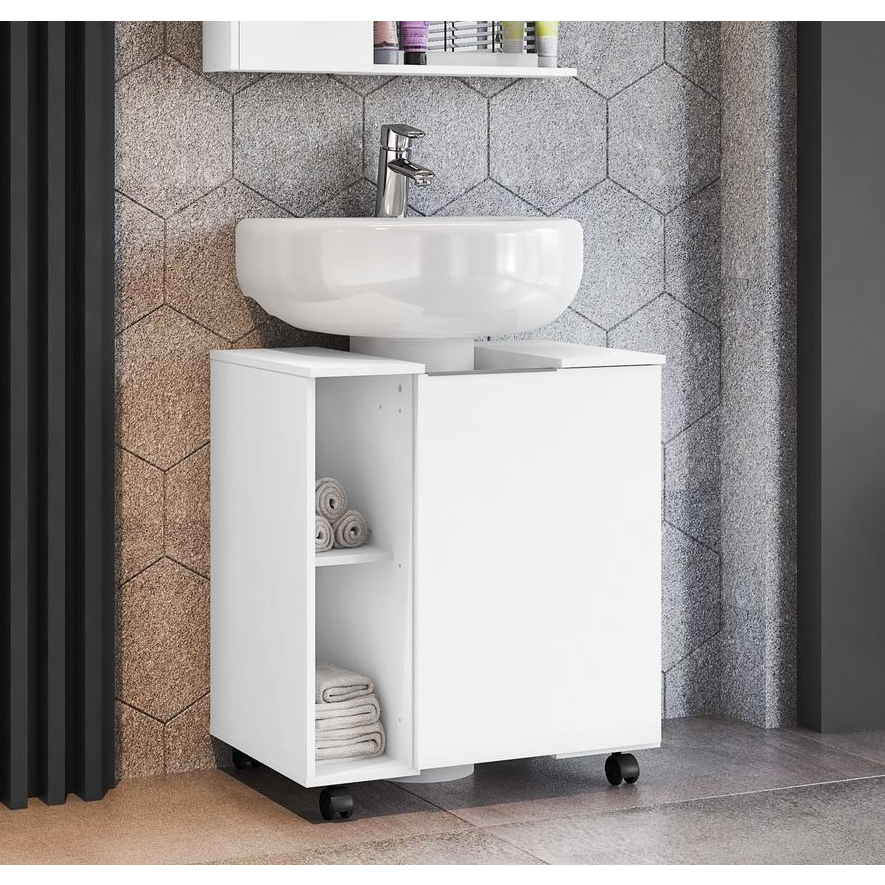 Gabinete Banheiro para Pia de Coluna Pequin - Várias Cores