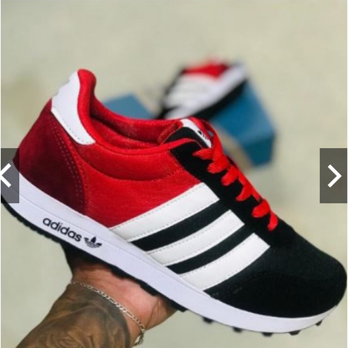 Adidas neo azul e vermelho hotsell