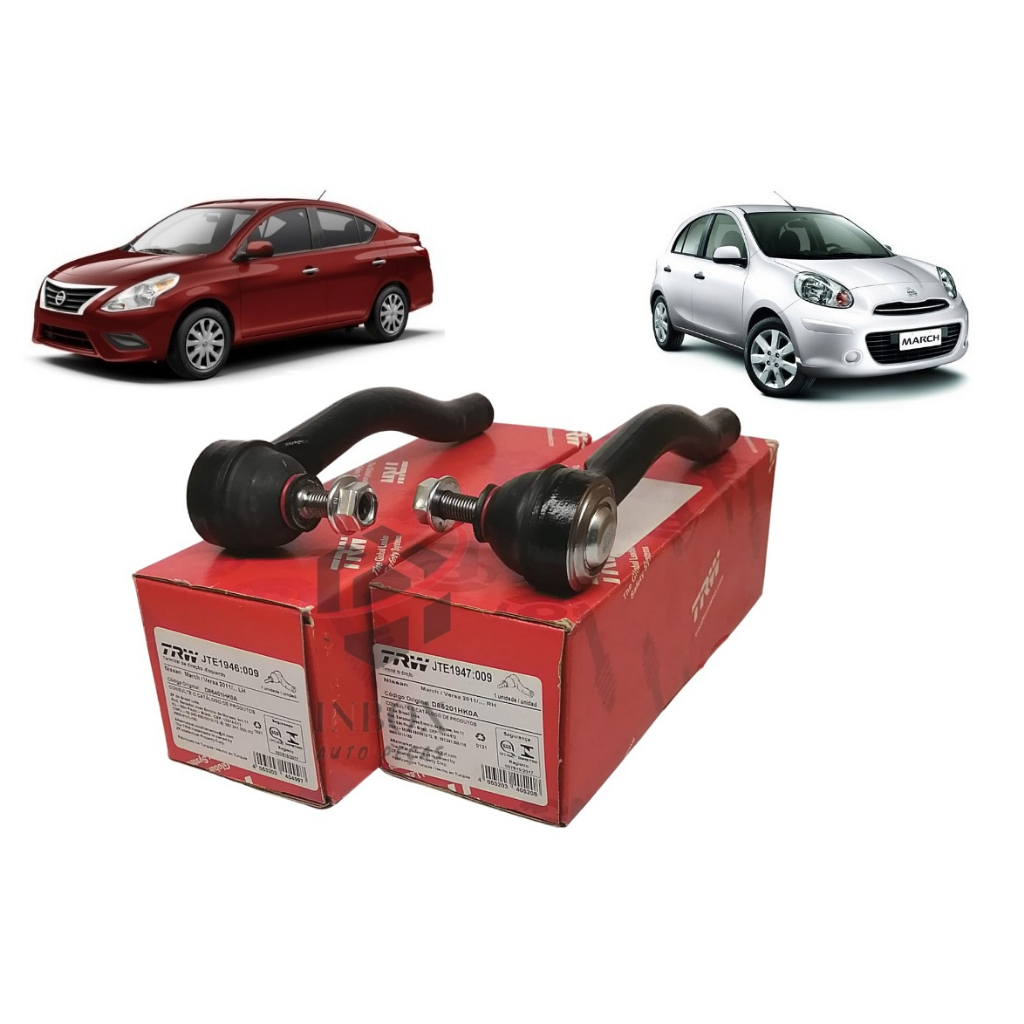 Terminal de Direção Nissan March Versa Trw Jte1946/Jte1947 (par