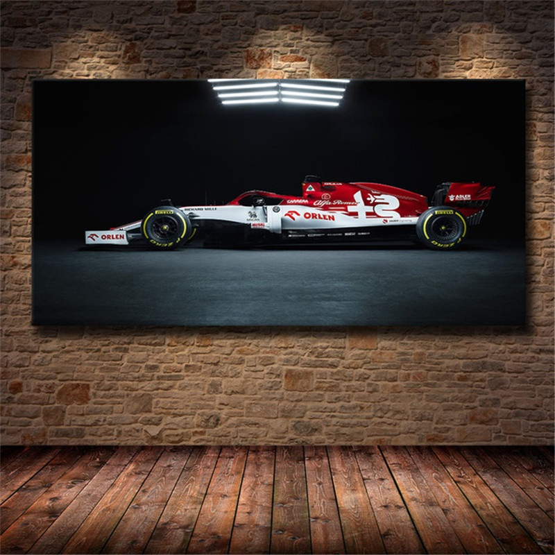 Quadro Decorativo Carros Corrida Fórmula 1 Modelo Renaut