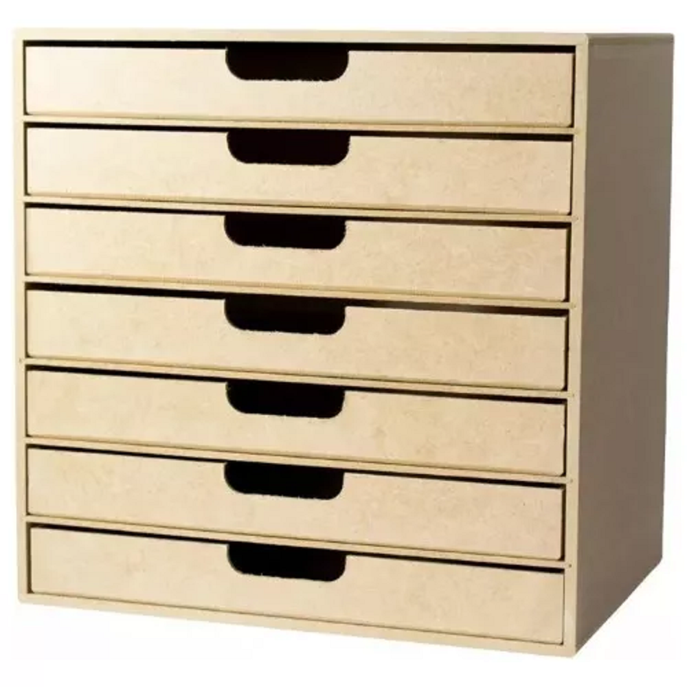 Organizador 7 Gavetas Folha A4 Router 33x23x33 Mdf