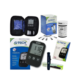 Kit Monitor de Glicose + 100 Tiras de Teste GlicoCheck R$69,99 - Multi