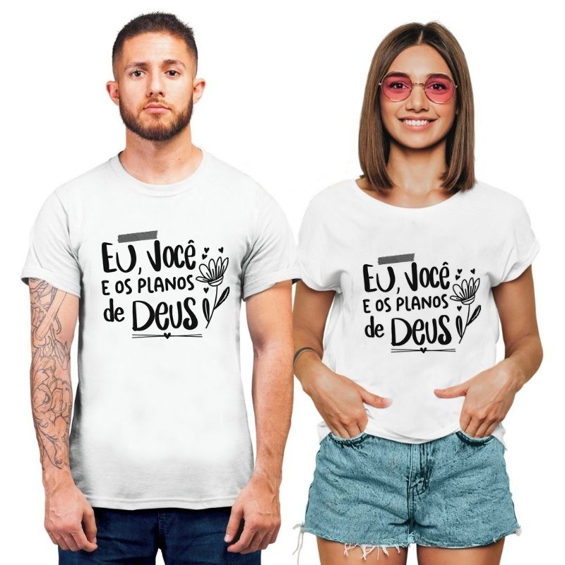 Camisa Casal Personalizada Planos de Deus - Dia dos Namorados | Shopee ...