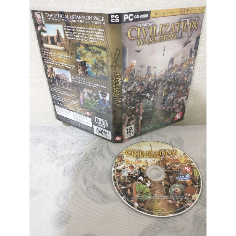 Civilization IV 4 pacote expansão Warlords Sid Meiers jogo original ...