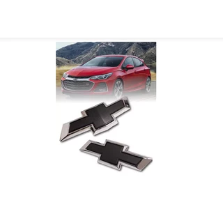 Emblema Grade + Tampa Traseira Preto Gm Cruze Sport6 2017/18