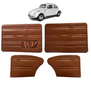 Forro Porta + Lateral Traseira Marrom Fusca 78 A 96 C/bolsa