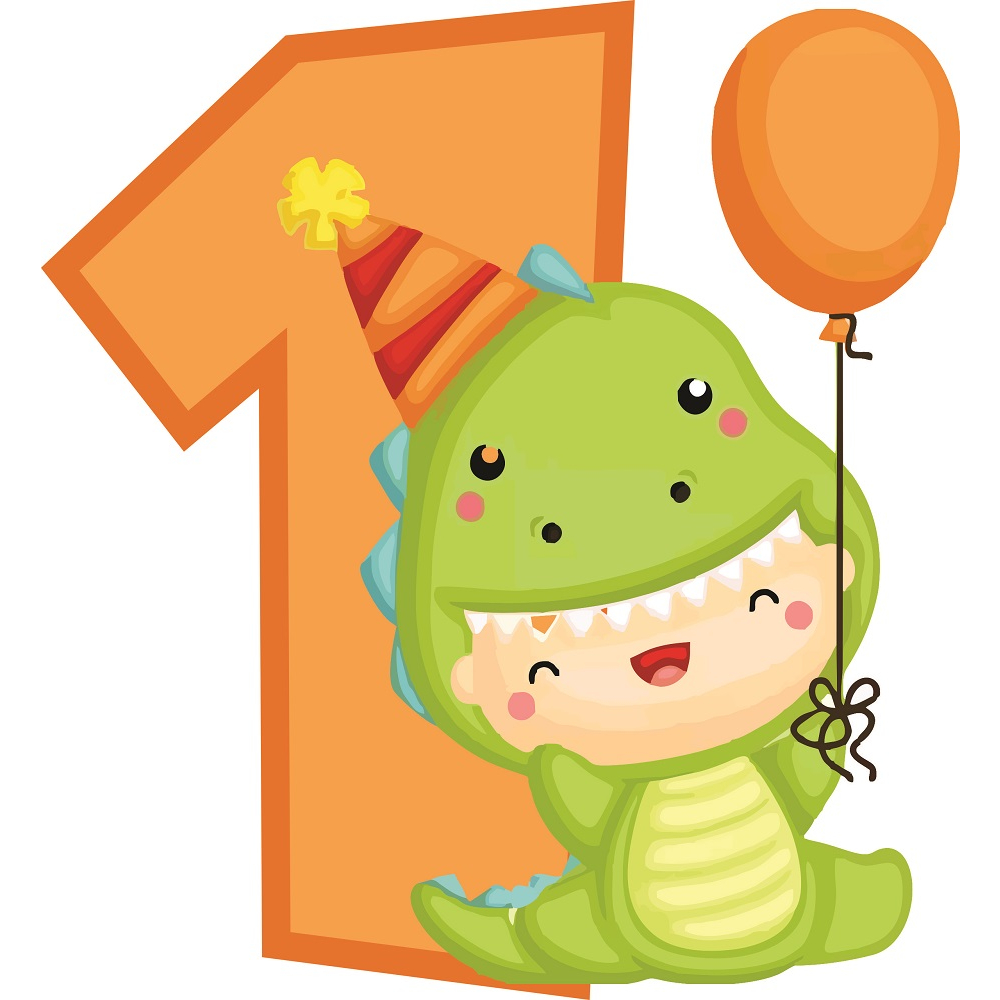 Display Numero dinossauro Baby cute 65cm totem em MDF