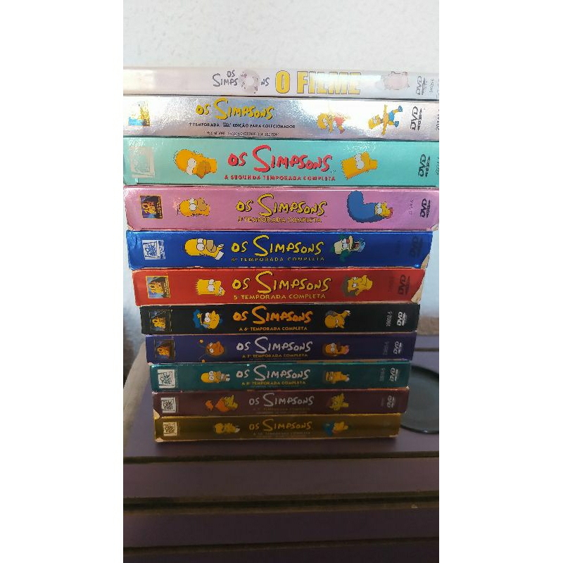 Boxes originais Os Simpsons 10 temporadas completas edição para colecionador + O filme