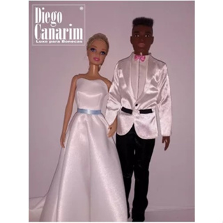 Vestido de Noiva para Barbie