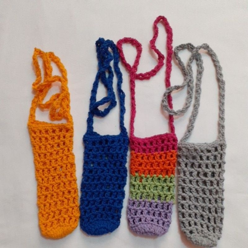 Porta garrafa de água em crochê