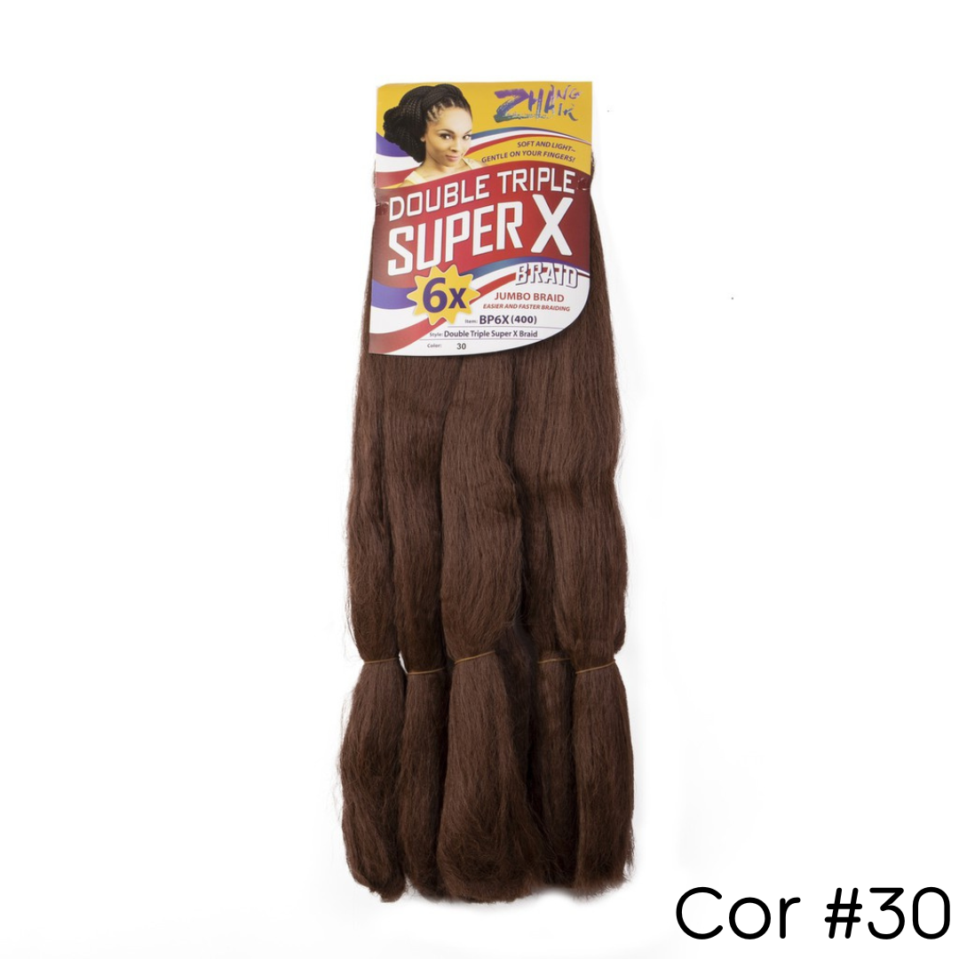 Cabelo Super X 6X Jumbo 400g Cor#30 | Shopee Brasil