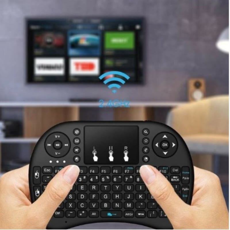 Kit 3 Mini Teclado, Controle Sem Fio Para Smart Tv, Tv Box e Pc