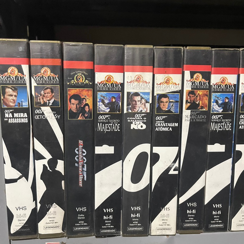 vhs fita 007 da colecao gold finger - aleatorio | Shopee Brasil