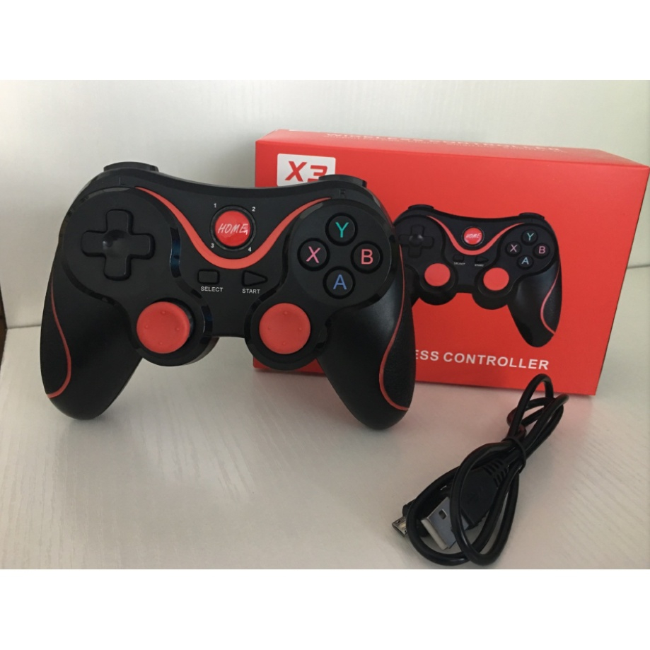 Controle de Jogo Gamepad V8 Celular Joystick Wireless Android PC Bluetooth X3