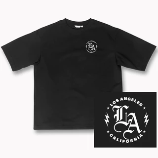 Camiseta OVERSIZED estampada blusa camisa Streetwear em algodão 30.1 modelo LA Premium OVERSIZED