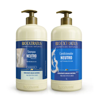Kit Shampoo e Condicionador Neutro Bio Extratus - 1L Hidratação