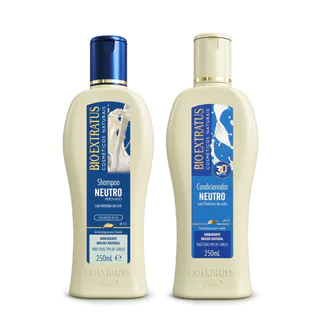 Kit Neutro Shampoo e Condicionador Bio Extratus - 250mL Hidratação