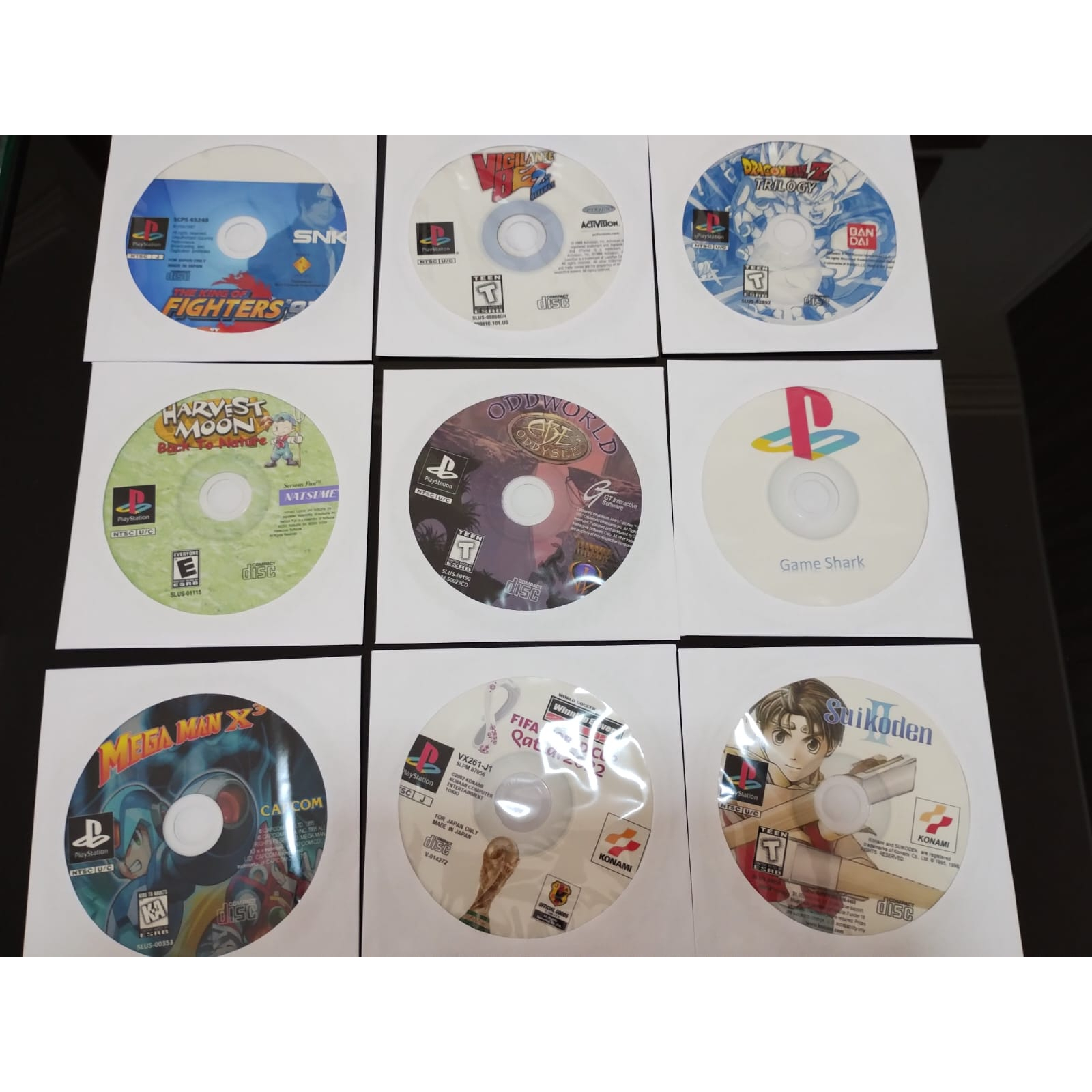 PSX jogos patch aleatórios apenas o disco - 4 cds