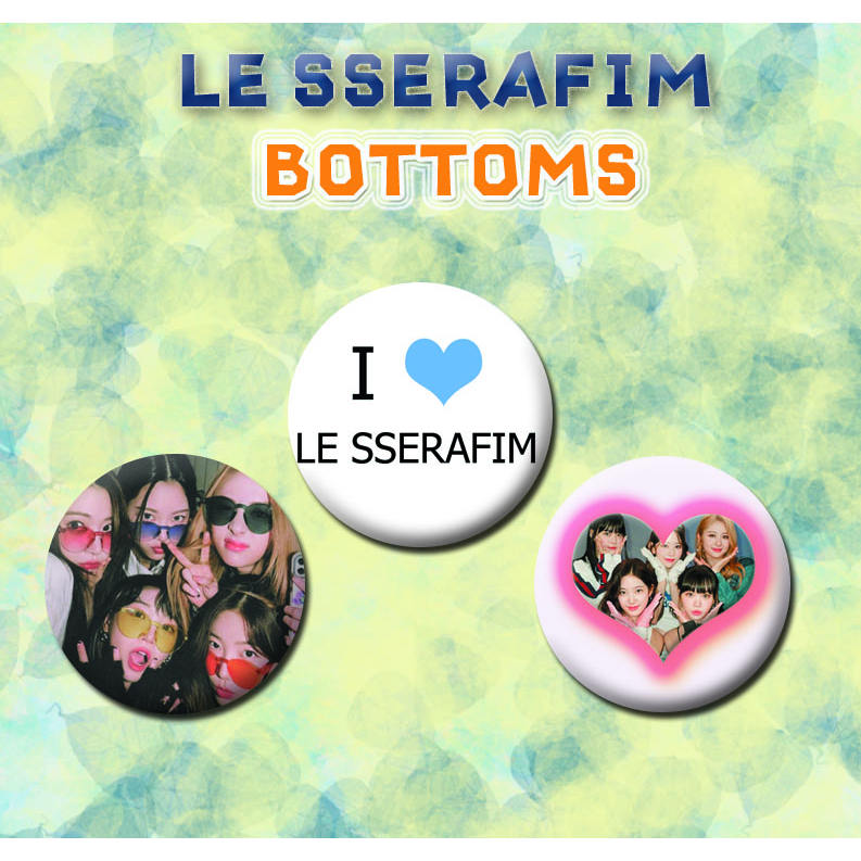 Bottom/broche: LE SSERAFIM (kpop, k-pop) | Shopee Brasil
