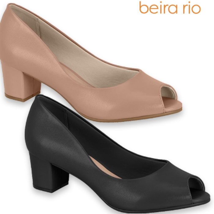 Peep toe beira 2024 rio salto grosso