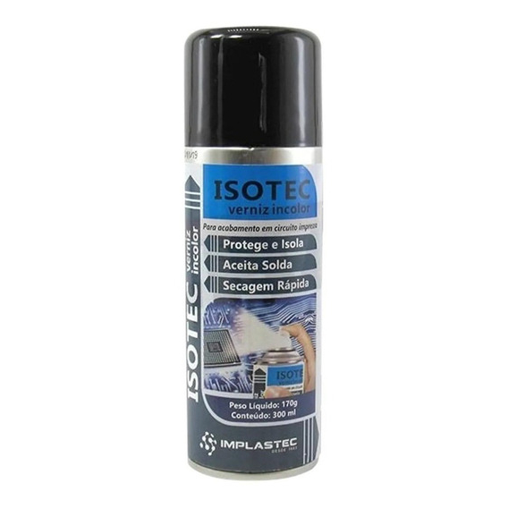 ISOLANTE PARA PLACAS VERNIZ INCOLOR SPRAY ISOTEC 300ML