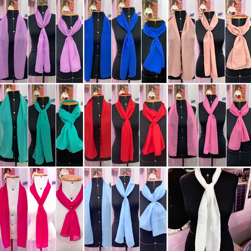 Kit 10 Echarpes uniforme (escolha a cor) VARIAÇÃO 1