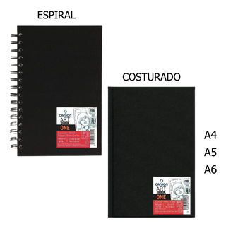 Bloco SketchBook A4 A5 A6 CANSON One 100 g/m2