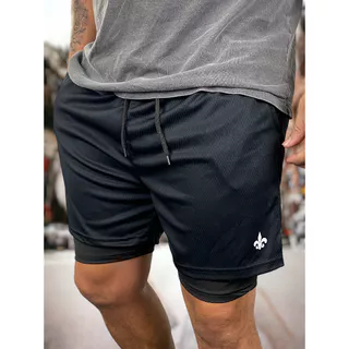 Shorts Masculino Treino Empire Forro Duplo Proteção UV