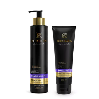 Shampoo 300mL + Máscara Matizante Violeta Bio Extratus - 250g