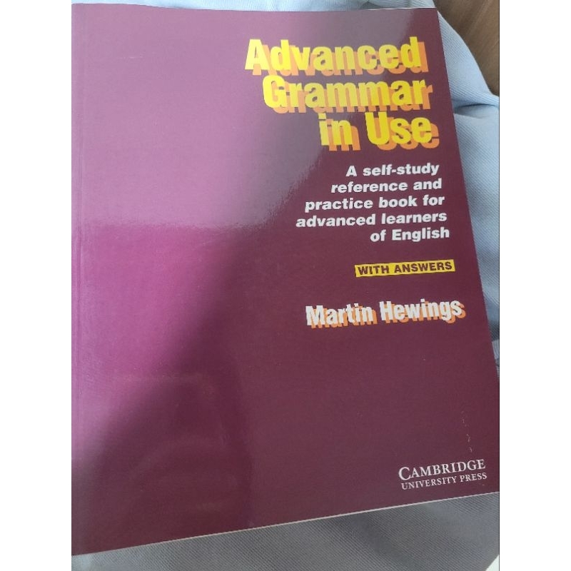 Advanced Grammar In Use Martin Hewings Cambridge Shopee Brasil