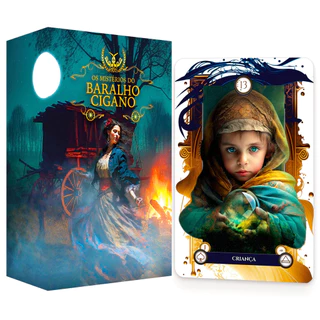 Baralho Tarot Cigano Lenormand com 36 Cartas 100% Plastificadas com Manual Tamanho Revista Colorido